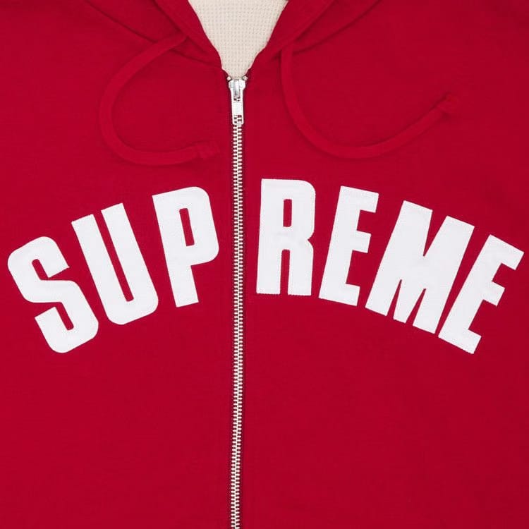 Supreme Arc Thermal Zip Up Hoodie Red