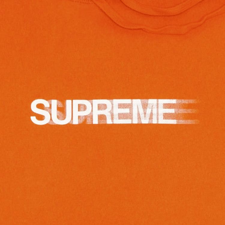 Supreme Motion Logo Hoodie Orange