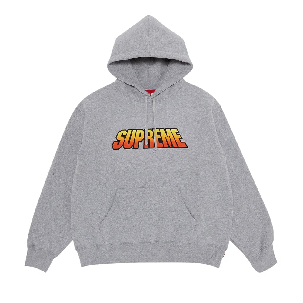 Supreme Gradient Hoodie Heather Grey
