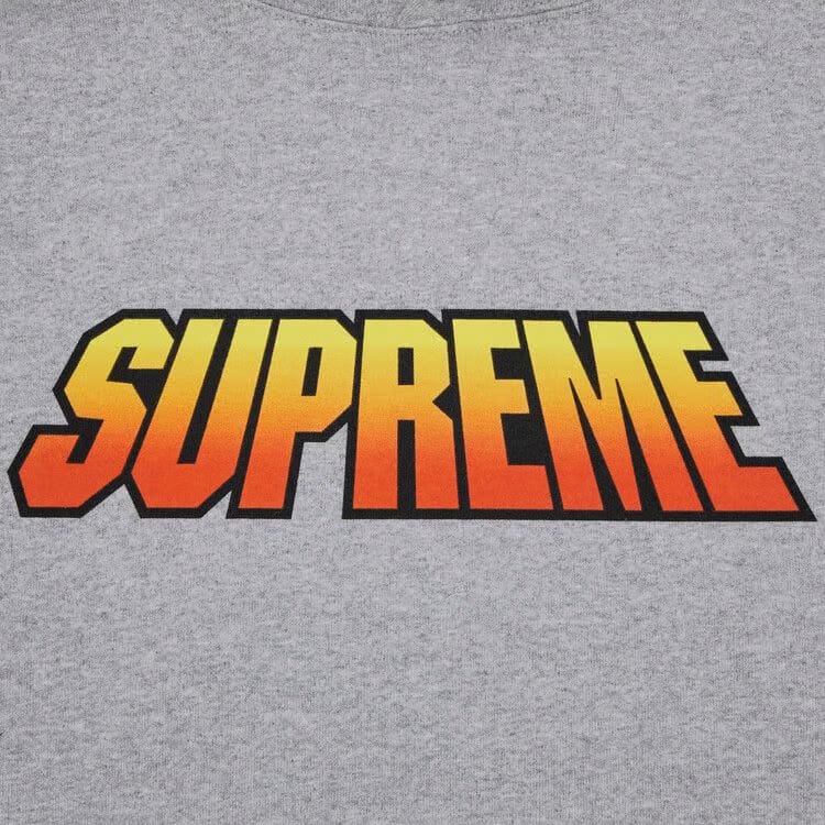 Supreme Gradient Hoodie Heather Grey