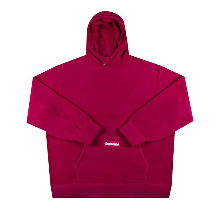 Supreme Polartec Hoodie Magenta