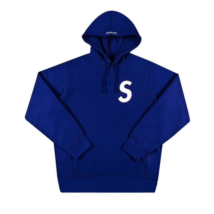 Supreme S Logo Hoodie Dark Royal