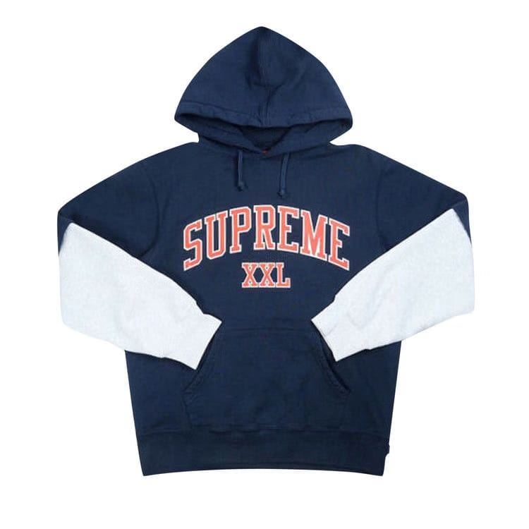 Supreme XXL Hoodie Navy