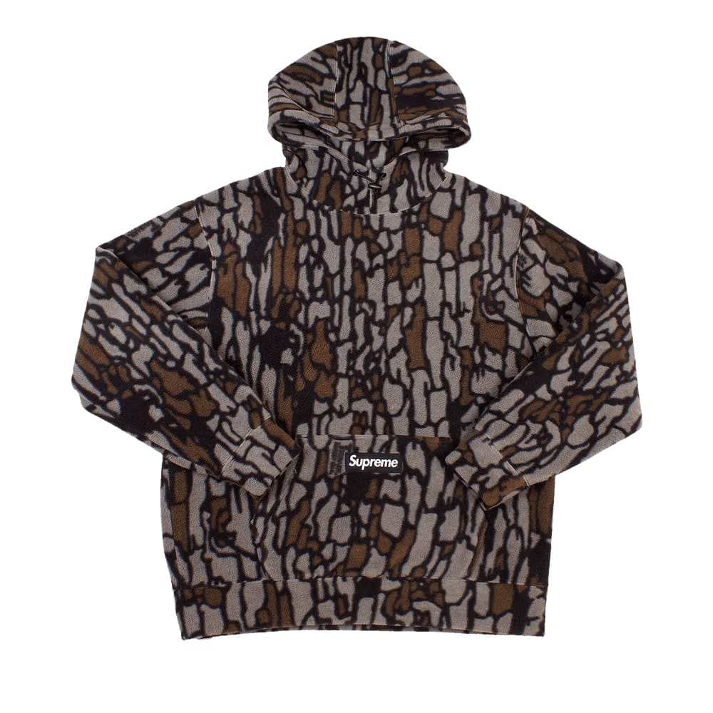 Supreme x Polartec Hoodie Olive Treebark Camo