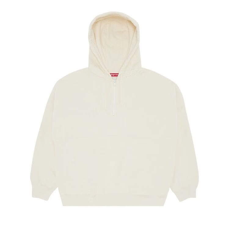 Supreme Wrapped Half Zip Hoodie Stone