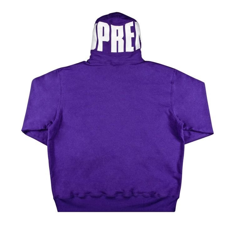 Supreme Rib Hoodie Purple