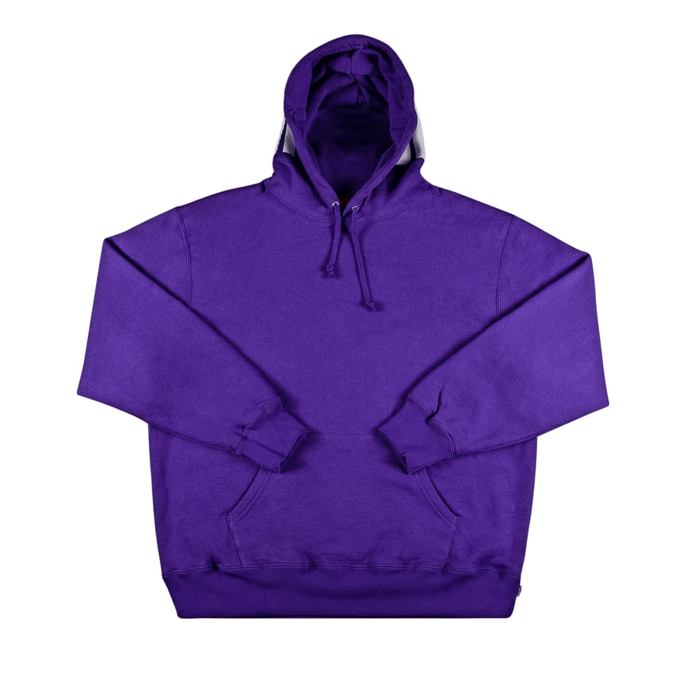 Supreme Rib Hoodie Purple
