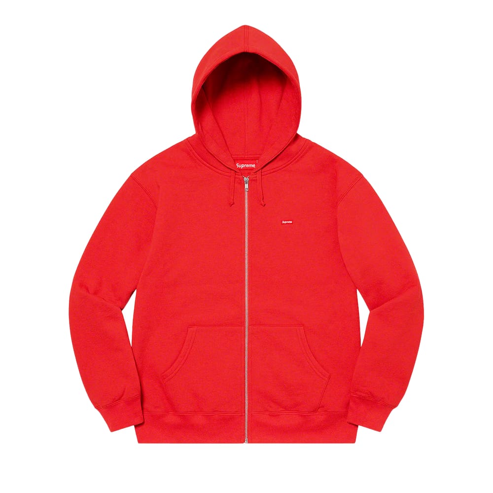 Supreme Small Box Zip Up Hoodie Burnt Red