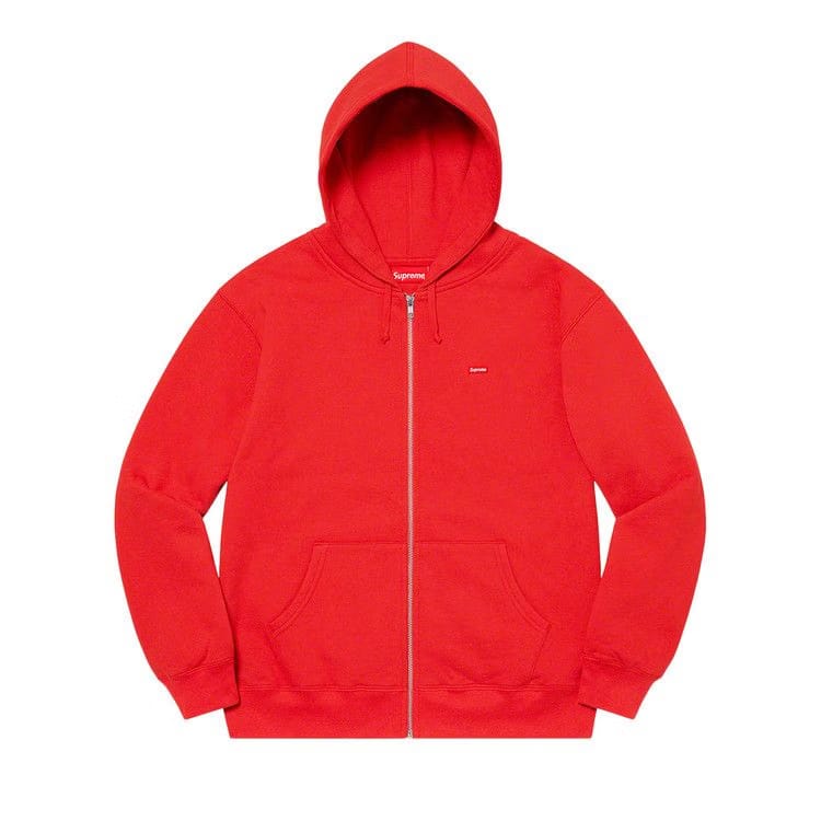 Supreme Small Box Zip Up Hoodie Burnt Red