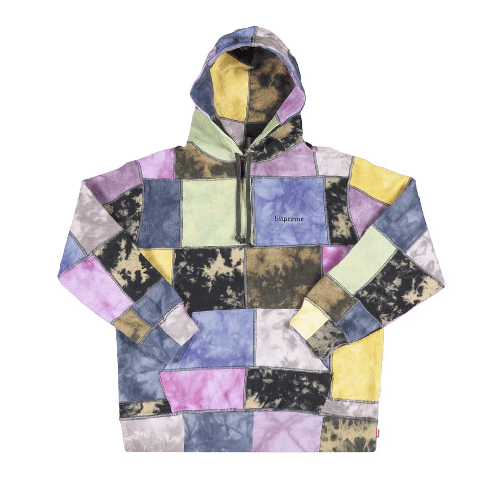 Supreme Patchwork Tie Dye Hoodie Tie Dye