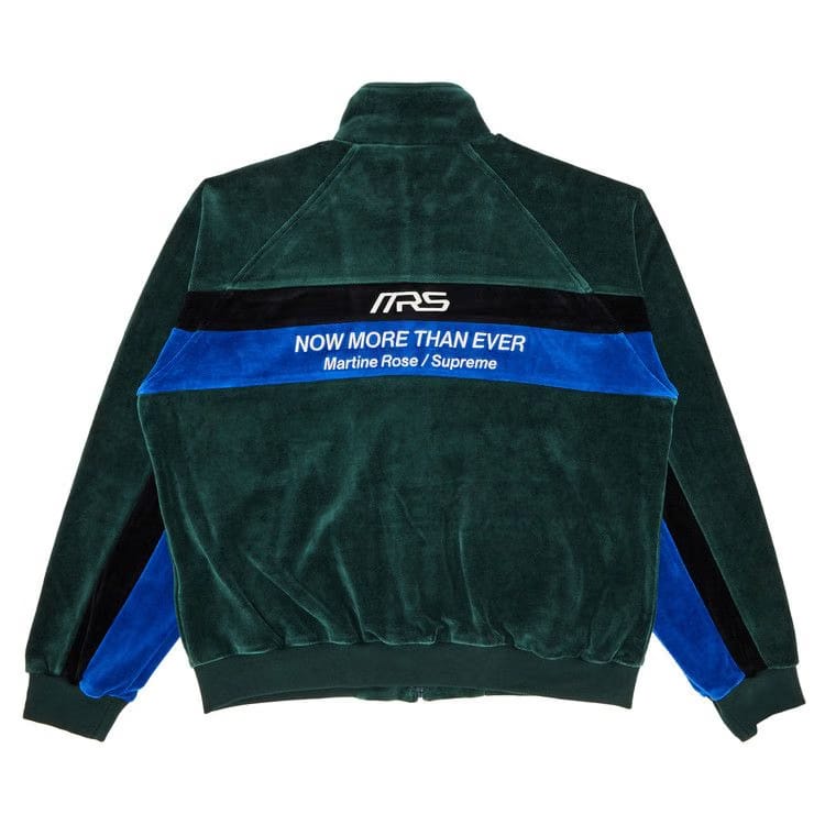 Supreme x Martine Rose Velour Track Jacket Green