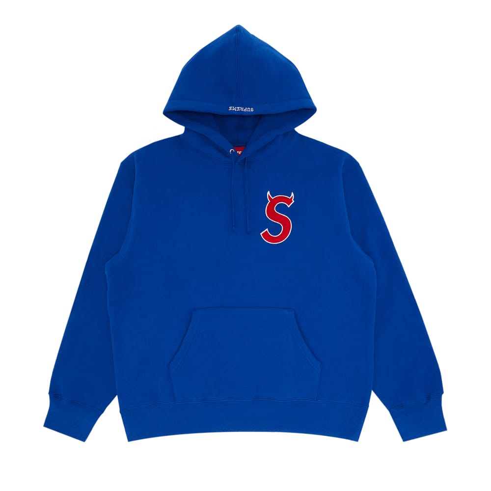 Supreme S Logo Hoodie Royal