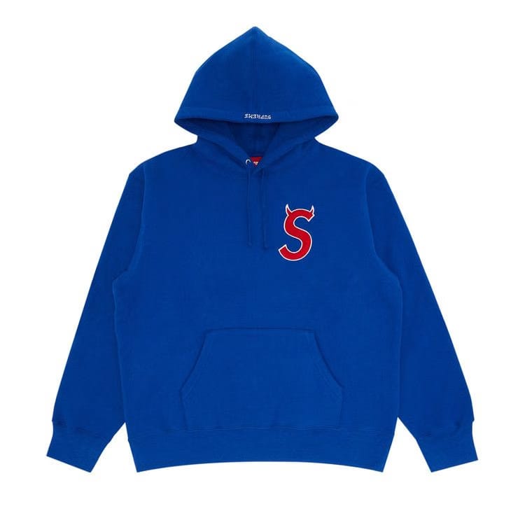 Supreme S Logo Hoodie Royal