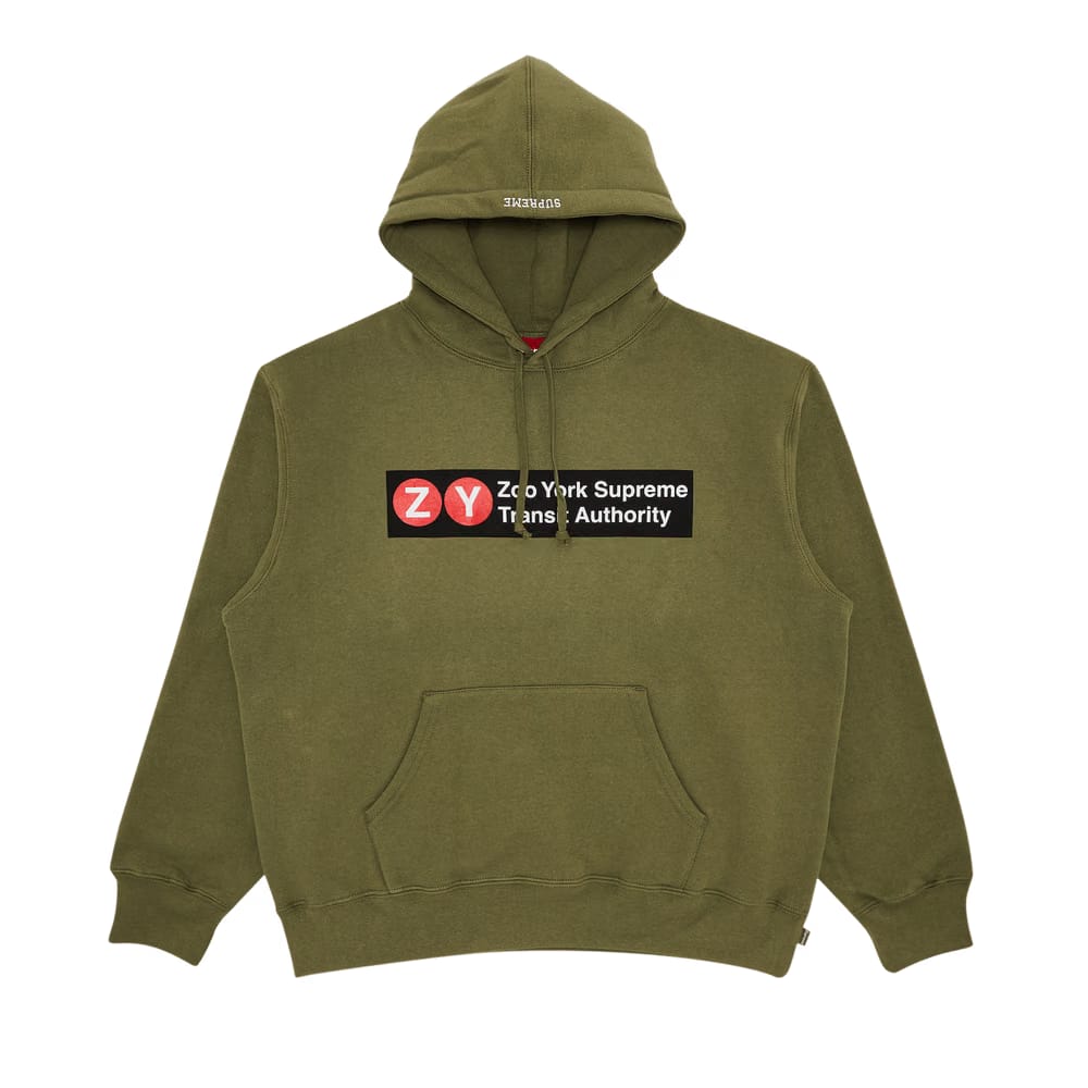 Supreme x Zoo York Hoodie Light Olive