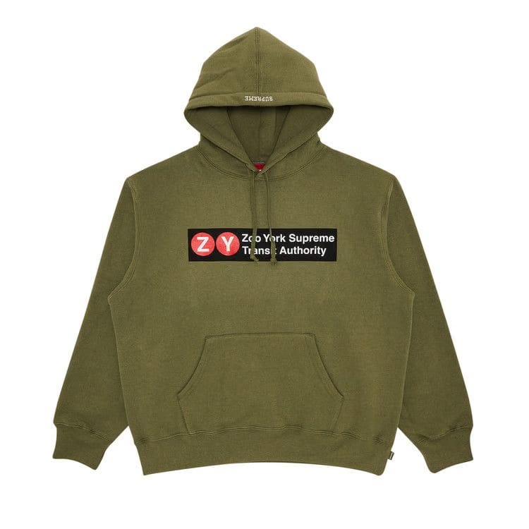Supreme x Zoo York Hoodie Light Olive