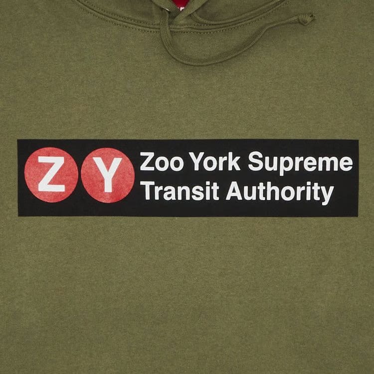 Supreme x Zoo York Hoodie Light Olive
