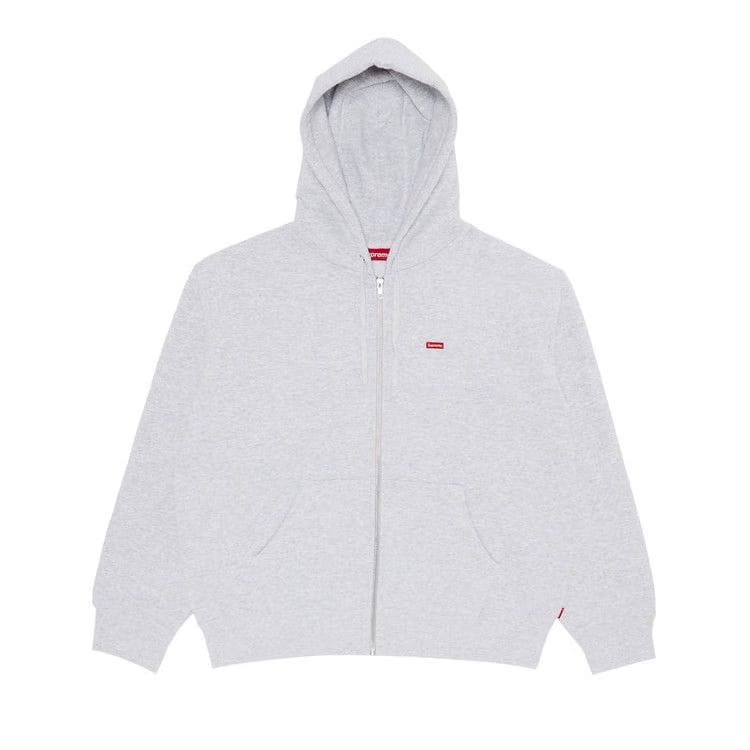 Supreme Small Box Zip Up Hoodie Ash Grey