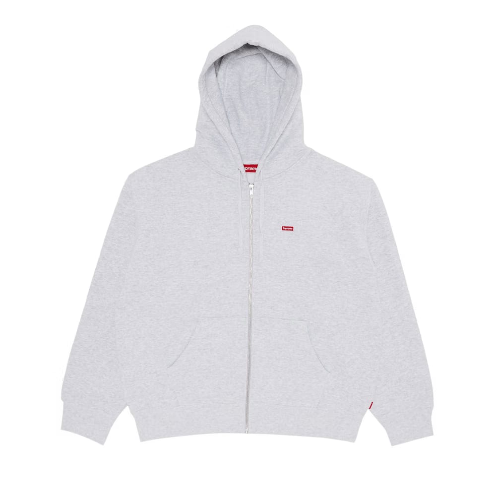 Supreme Small Box Zip Up Hoodie Ash Grey