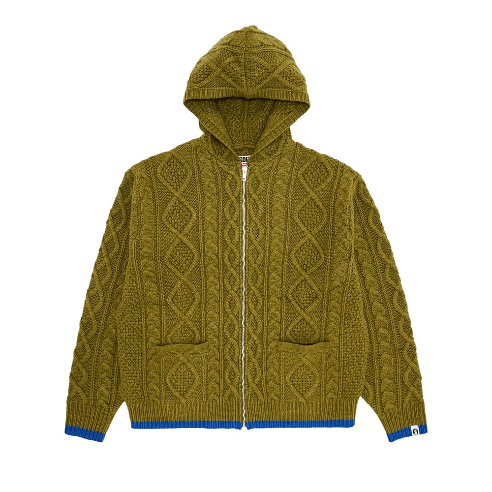 Supreme x Goodenough Zip Up Hooded Sweater Olive