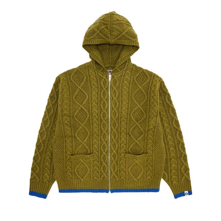 Supreme x Goodenough Zip Up Hooded Sweater Olive