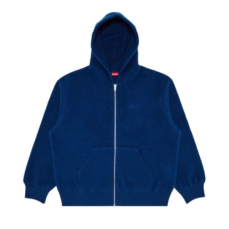 Supreme Pilled Zip Up Hoodie Dark Royal