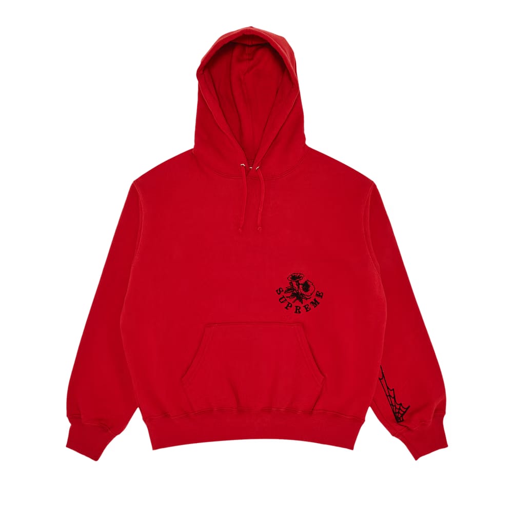 Supreme Wild Embroidered Hoodie Burnt Red
