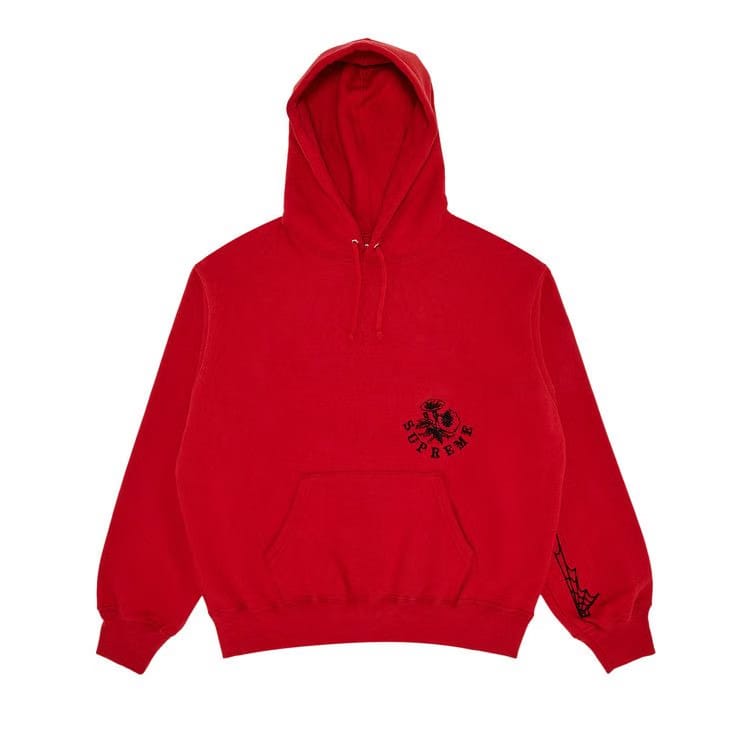 Supreme Wild Embroidered Hoodie Burnt Red