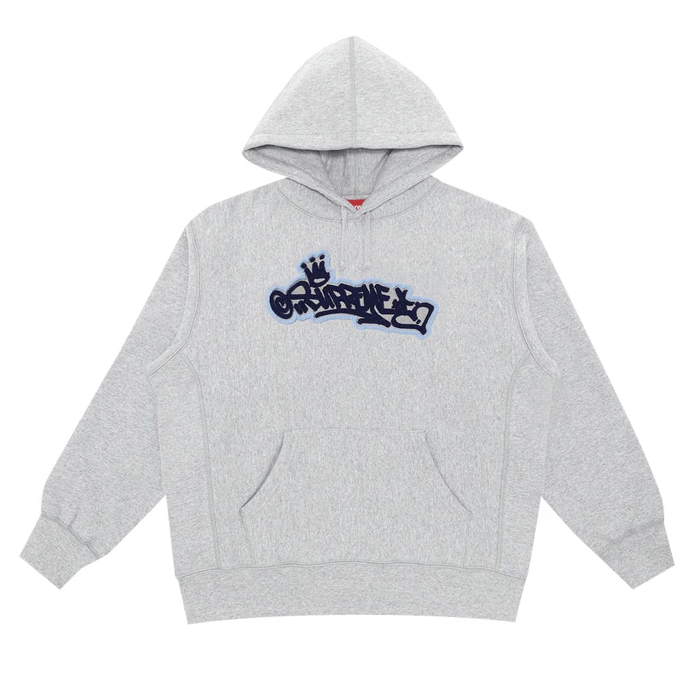 Supreme Handstyle Hoodie Heather Grey