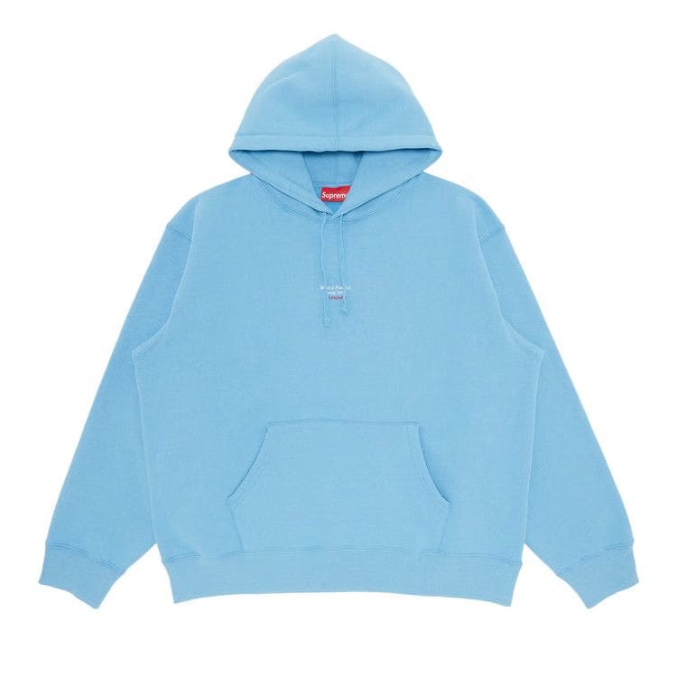 Supreme World Famous Micro Hoodie Light Blue