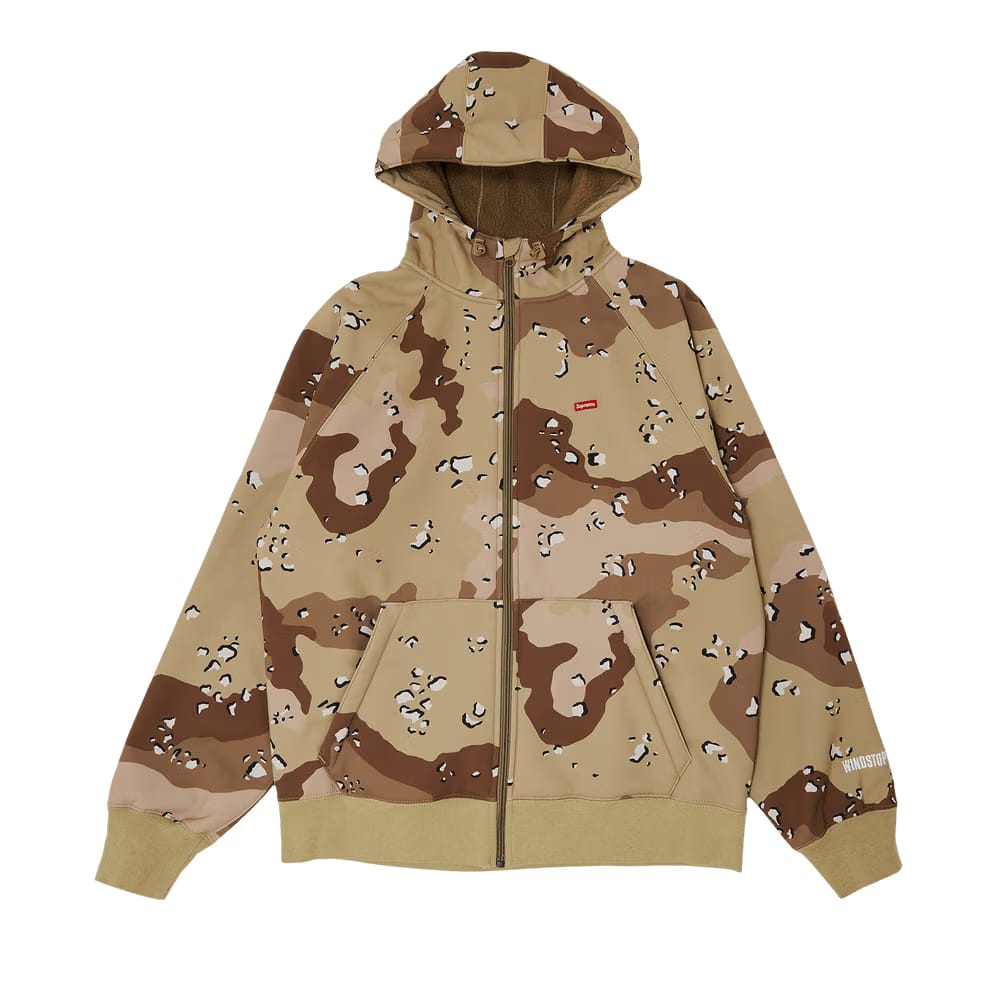 Supreme x WINDSTOPPER Zip Up Hoodie Chocolate Chip Camo