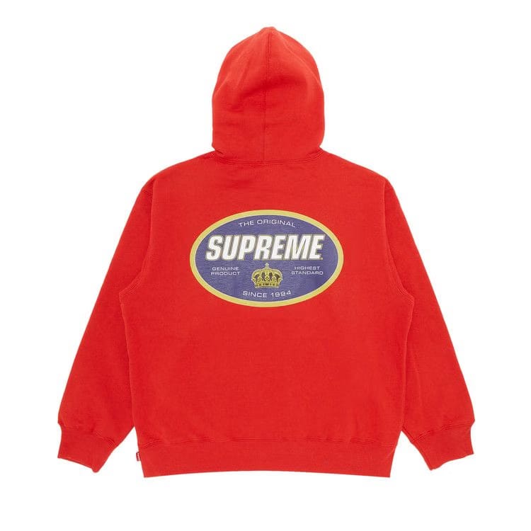 Supreme Crown Hoodie Burnt Red