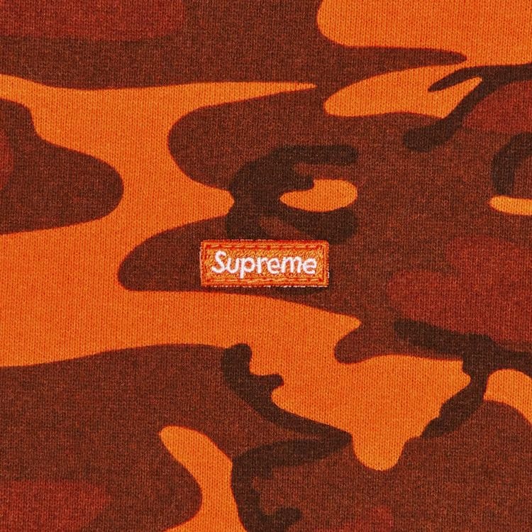 Supreme Small Box Zip Up Hoodie Bright Orange Camo