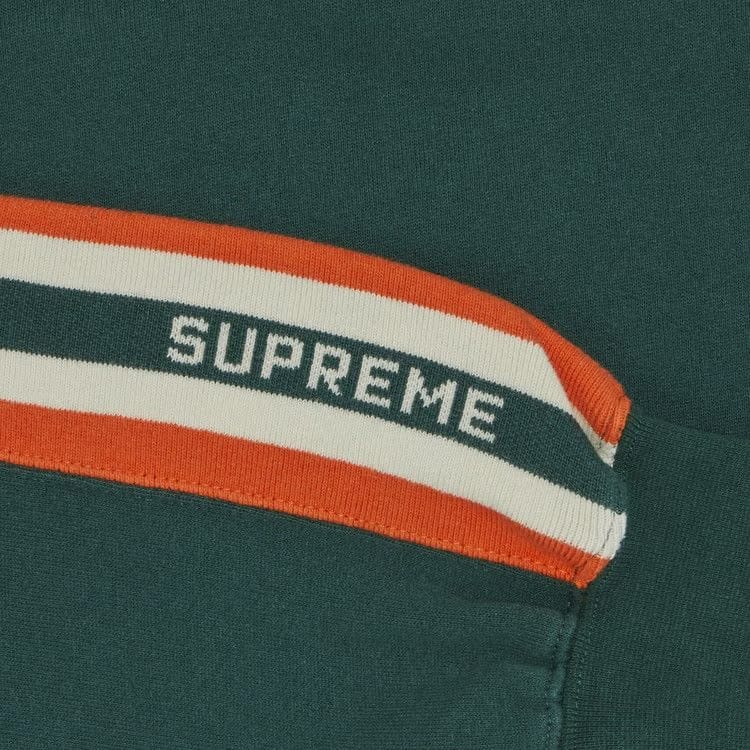 Supreme Half Zip Hoodie Dark Green