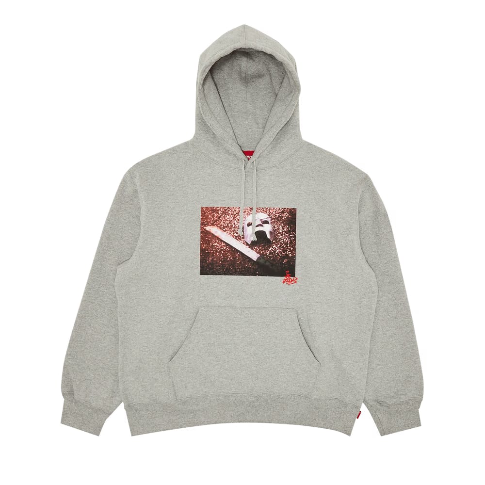 Supreme MF DOOM Hoodie Heather Grey
