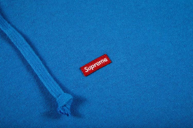 Supreme Small Box Hoodie Bright Blue
