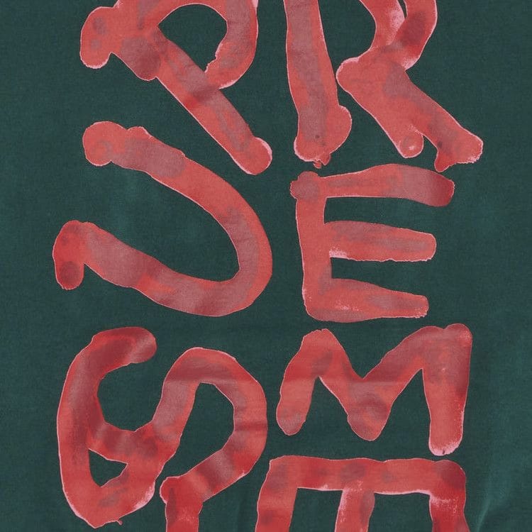 Supreme Paint Hoodie Dark Green