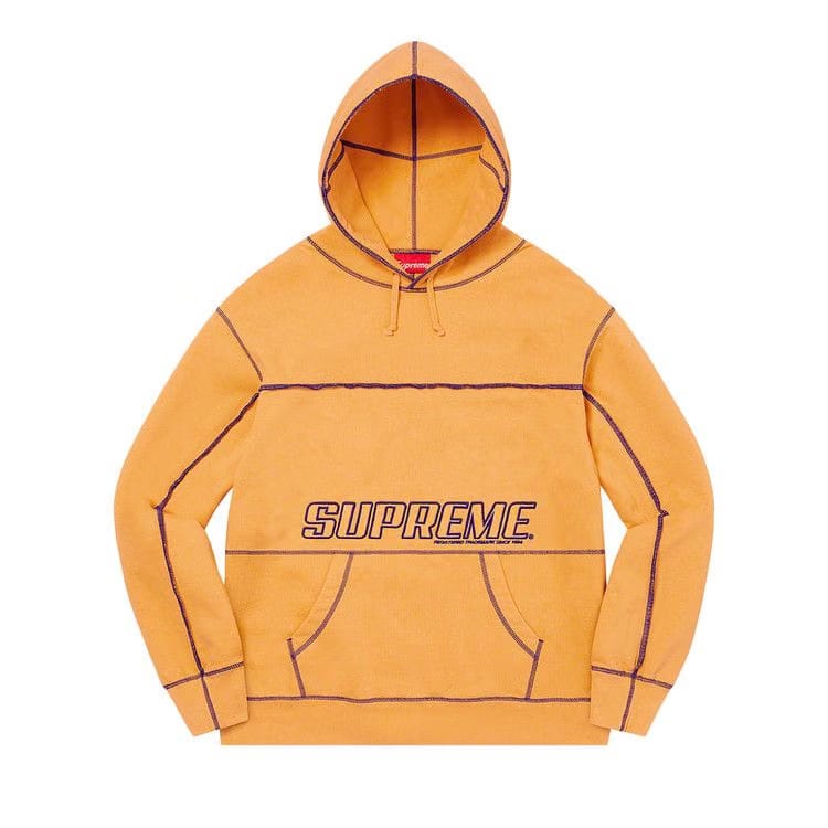 Supreme Coverstitch Hoodie Dusty Gold
