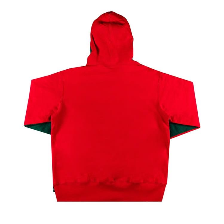 Supreme S Logo Split Hoodie Dark Green