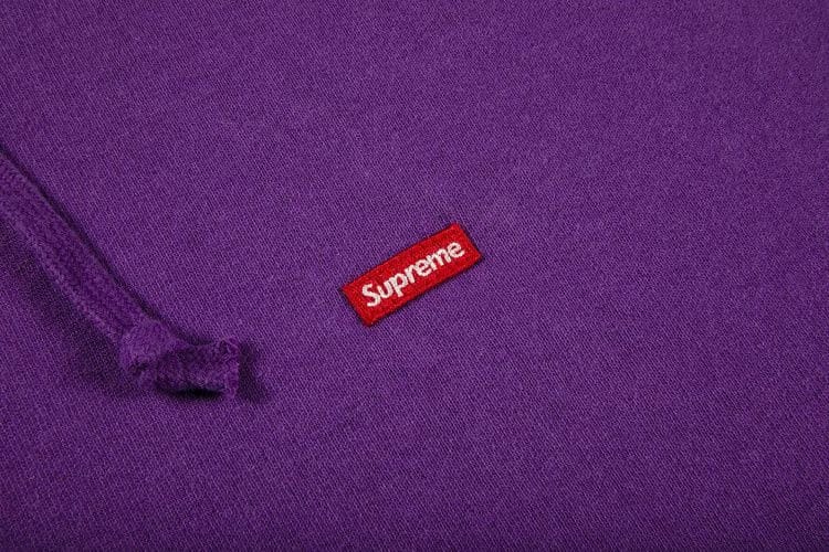 Supreme Small Box Hoodie Purple