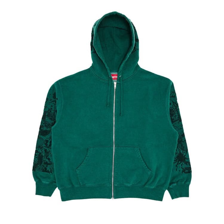 Supreme AOI Zip Up Hoodie Teal