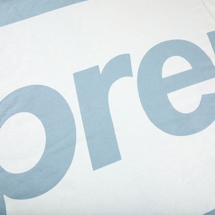 Supreme Big Logo Hoodie Light Blue