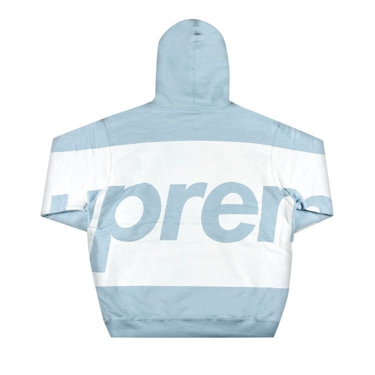 Supreme Big Logo Hoodie Light Blue