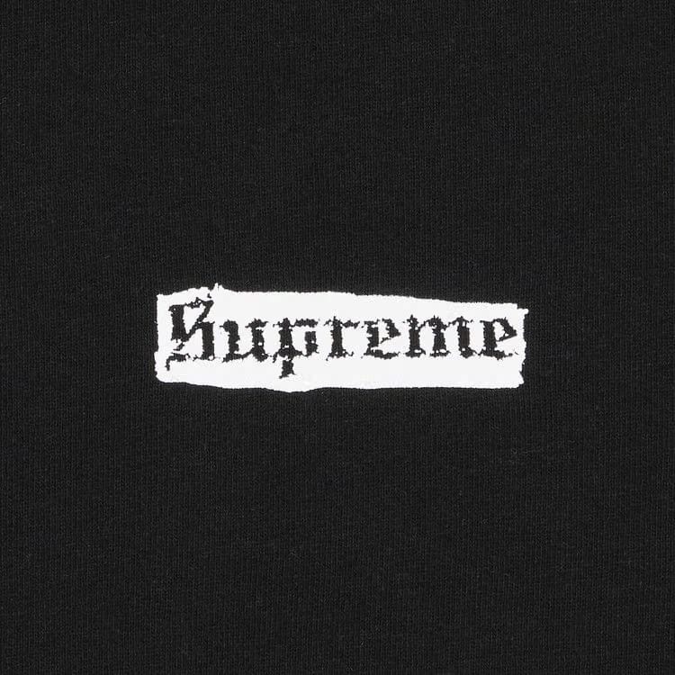 Supreme Spread Zip Up Hoodie Black