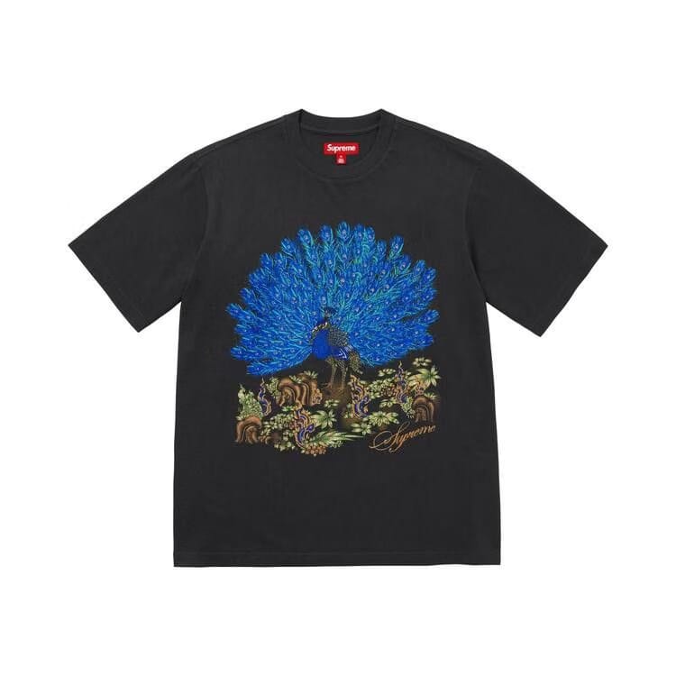 Supreme Peacock Shorts-Sleeve Top Black