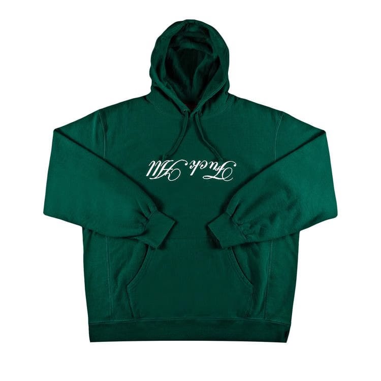 Supreme x Jamie Reid Fuck All Hoodie Dark Green