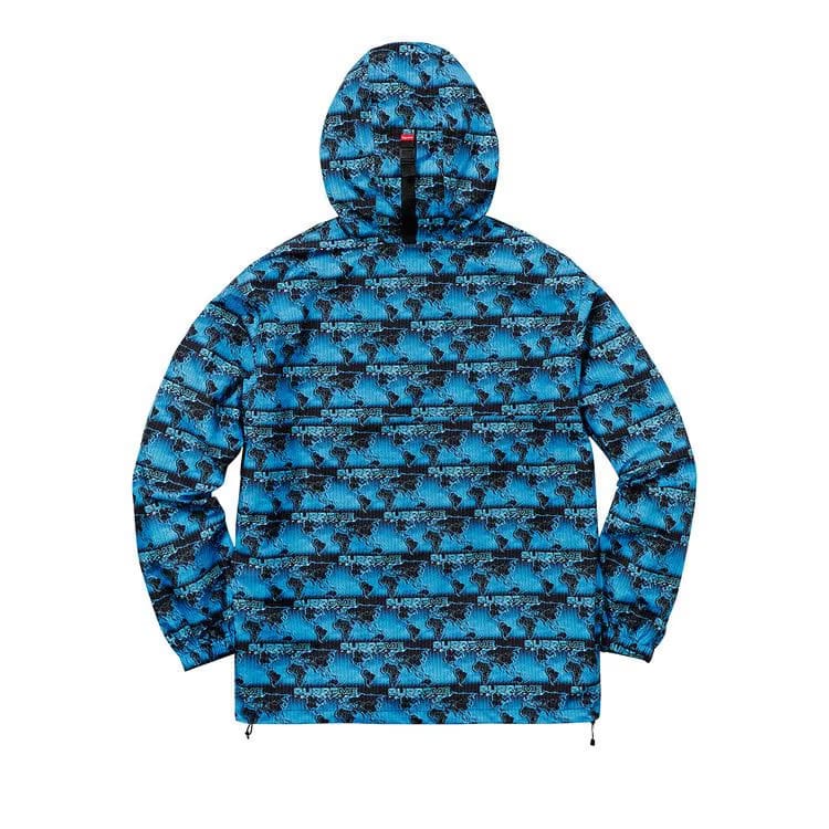 Supreme World Famous Taped Seam Hooded Pullover Blue