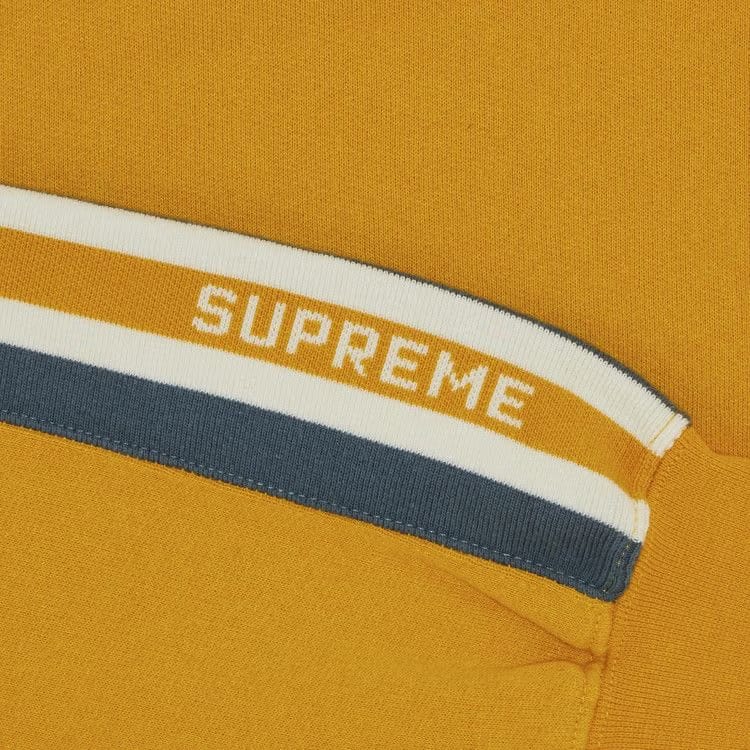 Supreme Half Zip Hoodie Bright Gold