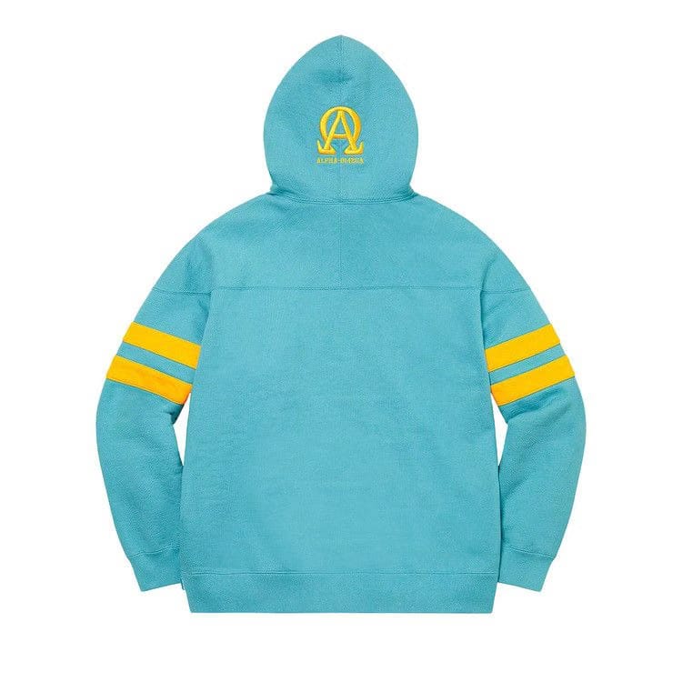 Supreme US-NY Hoodie Light Aqua