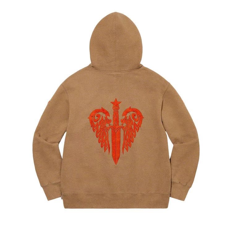 Supreme x The Great China Wall Sword Hoodie Dark Khaki