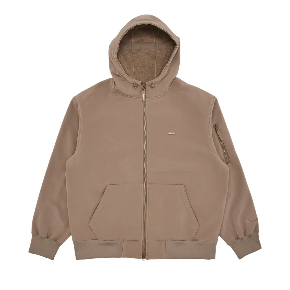 Supreme WINDSTOPPER Zip Up Hoodie Taupe